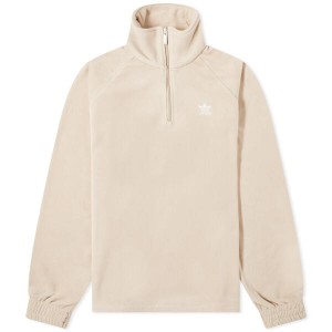 アディダス レディース パーカー・スウェット アウター Adidas Neutral Court 1/4 Zip Track Top Wonder Beige