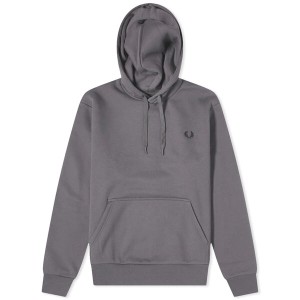 フレッドペリー メンズ パーカー・スウェット アウター Fred Perry Tape Detail Hoodie Gunmetal