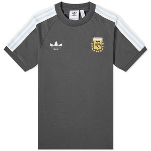 アディダス メンズ Tシャツ トップス Adidas Argentina OG 3 Stripe Tee Utility Black