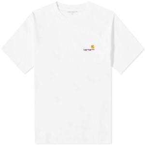 カーハート レディース Tシャツ トップス Carhartt WIP American Script T-Shirt White