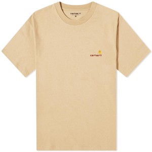 カーハート レディース Tシャツ トップス Carhartt WIP American Script T-Shirt Sable
