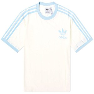 アディダス レディース Tシャツ トップス Adidas 3 Stripe T-shirt Off White