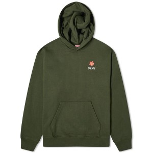 ケンゾー メンズ パーカー・スウェット アウター Kenzo Boke Flower Popover Hoody Olive