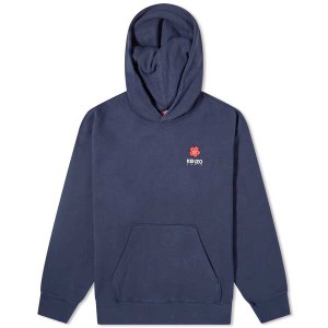 ケンゾー メンズ パーカー・スウェット アウター Kenzo Boke Flower Popover Hoody Midnight Blue