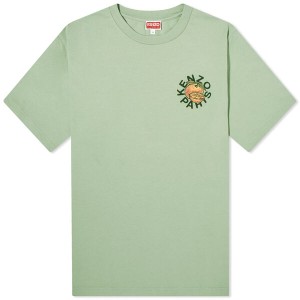 ケンゾー メンズ Tシャツ トップス Kenzo Orange Tee Almond Green