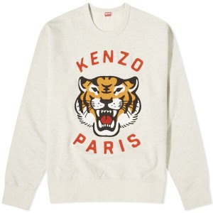 ケンゾー メンズ パーカー・スウェット アウター Kenzo Lucky Tiger Crew Sweat Pale Grey