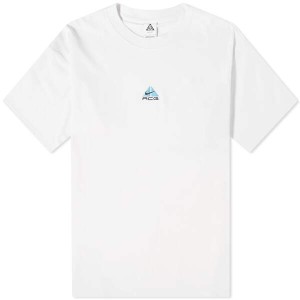 ナイキ メンズ Tシャツ トップス Nike ACG Lungs T-Shirt Summit White & Aquarius Blue