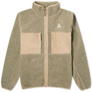 ナイキ メンズ パーカー・スウェット アウター Nike ACG Arctic Wolf Full Zip Khaki, Light Iron Ore & Summit White