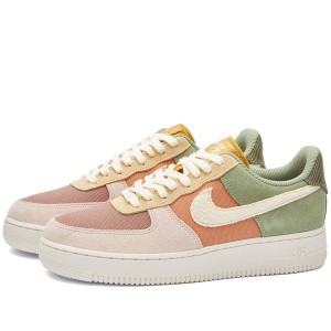 ナイキ レディース スニーカー シューズ Nike W AIR FORCE 1 ’07 LX Oil Green, Pale Ivory & Oxford Pink