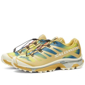 サロモン メンズ スニーカー シューズ Salomon XT-4 OG AURORA BOREALIS Southern Moss, Transparent Yellow & Deep Dive