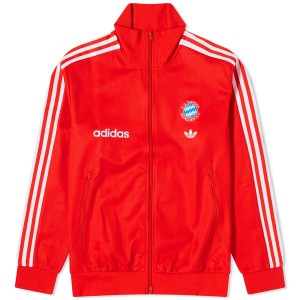 アディダス メンズ パーカー・スウェット アウター Adidas FC Bayern Munich OG Beckenbauer Track Top Red