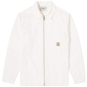 カーハート メンズ ジャケット・ブルゾン アウター Carhartt WIP Rainer Zip Shirt Jacket Off White