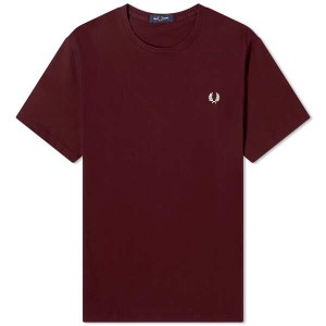 フレッドペリー メンズ Tシャツ トップス Fred Perry Logo T-Shirt Oxblood