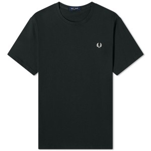 フレッドペリー メンズ Tシャツ トップス Fred Perry Logo T-Shirt Night Green