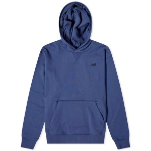 ニューバランス メンズ パーカー・スウェット アウター New Balance NB Athletics French Terry Hoodie Nb Navy