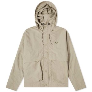 フレッドペリー メンズ ジャケット・ブルゾン アウター Fred Perry Short Parka Warm Grey