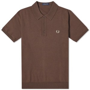 フレッドペリー メンズ ポロシャツ トップス Fred Perry Classic Knit Polo Carrington Brick