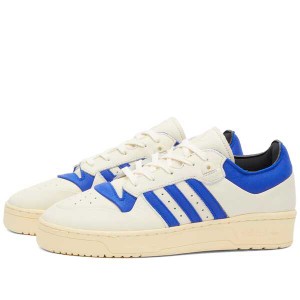 アディダス メンズ スニーカー シューズ Adidas RIVALRY 86 LOW 002 Cream White, Lucid Blue & Easy Yellow