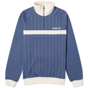 アディダス メンズ パーカー・スウェット アウター Adidas Premium Half Zip Preloved Ink