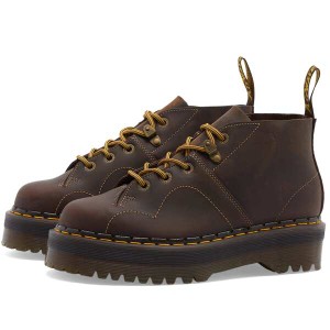 ドクターマーチン レディース ブーツ・レインブーツ シューズ Dr. Martens Church Quad Arc Brown