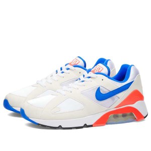 ナイキ レディース スニーカー シューズ Nike Air 180 White, Ultramarine & Solar Red