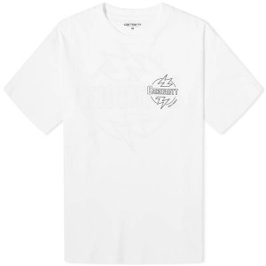 カーハート メンズ Tシャツ トップス Carhartt WIP Blaze T-Shirt White & Black