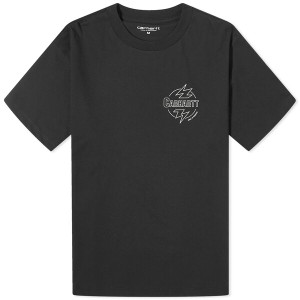 カーハート メンズ Tシャツ トップス Carhartt WIP Blaze T-Shirt Black & Wax