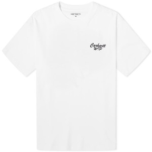カーハート メンズ Tシャツ トップス Carhartt WIP Friendship T-Shirt White & Black