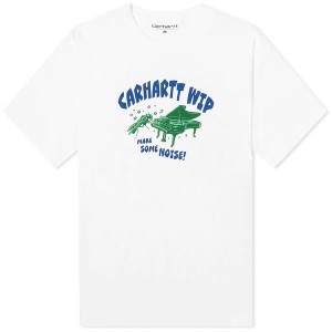 カーハート メンズ Tシャツ トップス Carhartt WIP Noise T-Shirt White