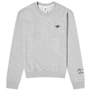 アディダス メンズ Tシャツ トップス Adidas x Wales Bonner Long Sleeve G Crew T-Shirt Medium Grey Heather