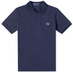 フレッドペリー メンズ ポロシャツ トップス Fred Perry Reissues Original Plain Polo Navy