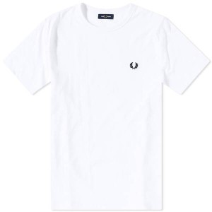 フレッドペリー メンズ Tシャツ トップス Fred Perry Ringer Tee White