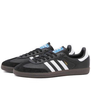 アディダス メンズ スニーカー シューズ Adidas Samba OG Core Black & White