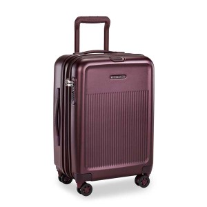 ブリッグスアンドライリー メンズ スーツケース バッグ Briggs & Riley Sympatico 2.0 International Carry-On Spinner Plum