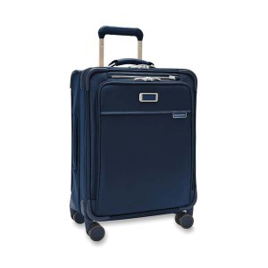 ブリッグスアンドライリー メンズ スーツケース バッグ Briggs & Riley Baseline Global Carry-On Spinner Navy