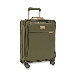 ブリッグスアンドライリー メンズ スーツケース バッグ NEW Briggs & Riley Baseline Global Carry-On Spinner Olive