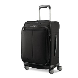 サムソナイト メンズ スーツケース バッグ Samsonite Silhouette 17 Softside Carry-On Expandable Spinner Black