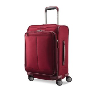 サムソナイト メンズ スーツケース バッグ Samsonite Silhouette 17 Softside Carry-On Expandable Spinner Merlot