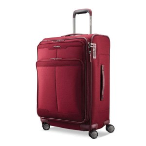 サムソナイト メンズ スーツケース バッグ Samsonite Silhouette 17 Softside Medium Expandable Spinner Merlot