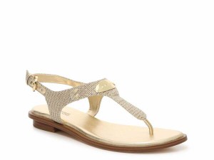 マイケルコース レディース サンダル シューズ Plate Sandal Gold Metallic