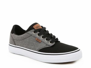 バンズ メンズ スニーカー シューズ Atwood Deluxe Sneaker - Men's Black/Grey