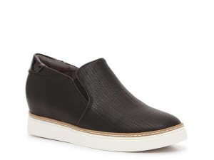 ドクター・ショール レディース スニーカー シューズ If Only Wedge Slip-On Sneaker Black