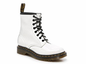 ドクターマーチン レディース ブーツ・レインブーツ シューズ 1460 Boot - Women's White Patent Leather