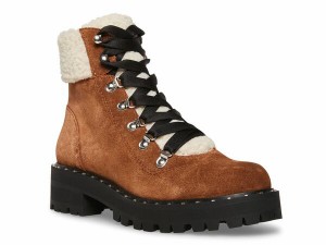 スティーブ マデン レディース ブーツ・レインブーツ シューズ Receptive Bootie Cognac