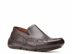 クラークス メンズ スリッポン・ローファー シューズ Markman Plain Loafer Dark Brown