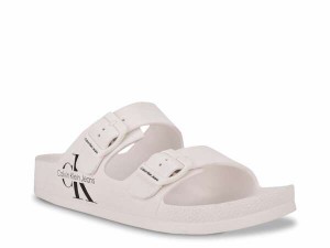 カルバンクライン メンズ サンダル シューズ Zion Slide Sandal White