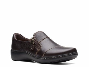 クラークス レディース スリッポン・ローファー シューズ Cora Harbor Slip-On Dark Brown