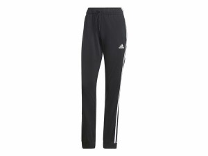 アディダス レディース カジュアルパンツ ボトムス Essentials Warm-Up Slim Tapered 3-Stripes Women's Tracksuit Pants Black