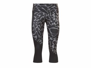 リーボック レディース レギンス ボトムス Running Women's Printed Capri Leggings Black/Grey