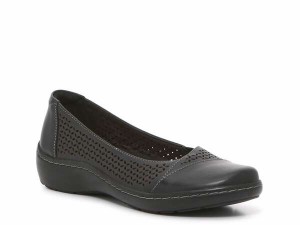 クラークス レディース スリッポン・ローファー シューズ Cora Iris Slip-On Black